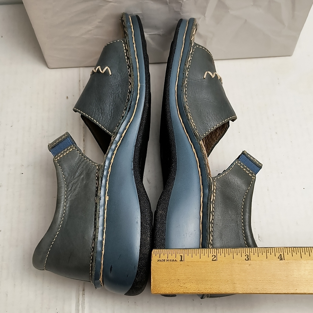 Kumfs Zealand Orthopic Sandal 8/39 Teal Mary Jane Hook & Loop Open Toe - Picture 8 of 10